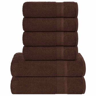 6-delige Handdoekenset FROGN 360 g/m&sup2; bruin 1