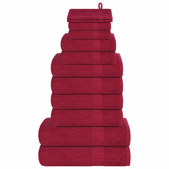 12-delige Handdoekenset FROGN 360 g/m&sup2; bordeaux 1