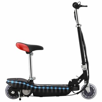Kinderstep met zadel en LED 120 W zwart 1