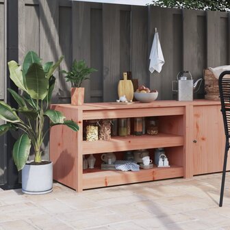 Keukenkast voor buiten MEPPEL 106x55x64 cm massief douglashout 1