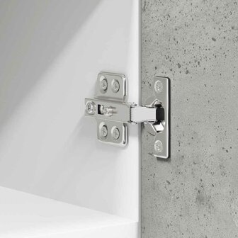 Hangkast Beton Grijs en Wit 30 x 31 x 40 cm Bewerkt hout 9