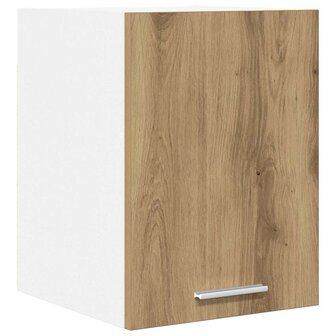 Hangkast Ambachtelijke Eik en Wit 30 x 31 x 40 cm Bewerkt hout 2