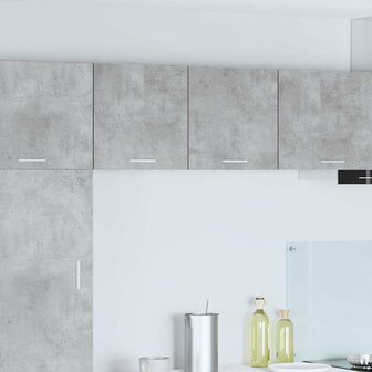 Hangkast Beton Grijs en Wit 40 x 31 x 40 cm Bewerkt hout 1