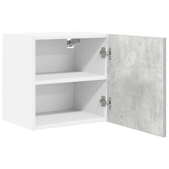 Hangkast Beton Grijs en Wit 40 x 31 x 40 cm Bewerkt hout 5