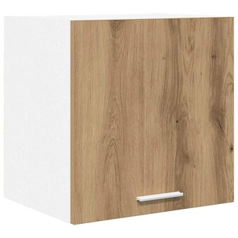 Hangkast Ambachtelijke Eik en Wit 40 x 31 x 40 cm Bewerkt hout 2