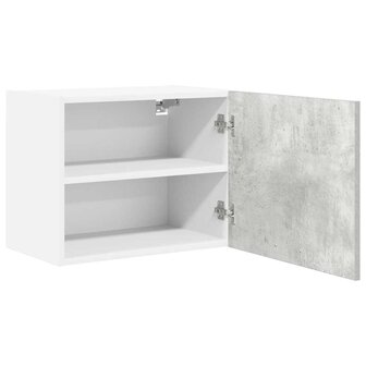 Hangkast Beton Grijs en Wit 50 x 31 x 40 cm Bewerkt hout 5
