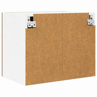 Hangkast Ambachtelijke Eik en Wit 50 x 31 x 40 cm Bewerkt hout 8