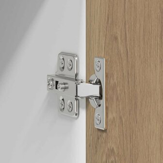 Hangkast Ambachtelijke Eik en Wit 50 x 31 x 40 cm Bewerkt hout 9
