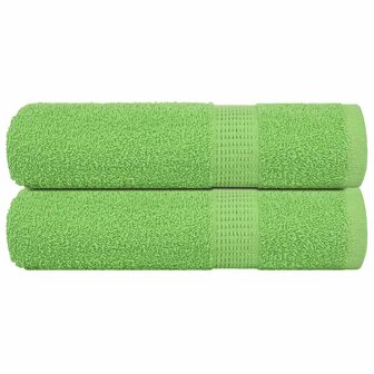 Douchehanddoeken FROGN 2 st 70x140 cm 360 g/m&sup2; appelgroen 1