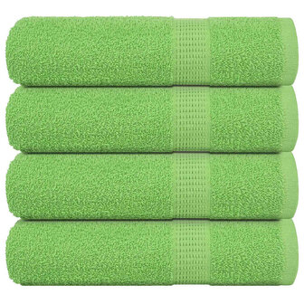 Douchehanddoeken FROGN 4 st 70x140 cm 360 g/m&sup2; appelgroen 1