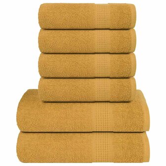 6-delige Handdoekenset FROGN 360 g/m&sup2; goud 1