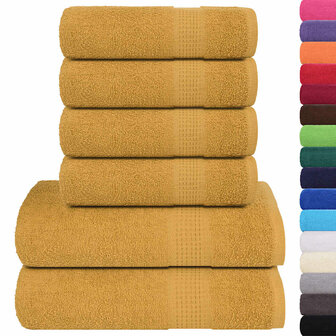 6-delige Handdoekenset FROGN 360 g/m&sup2; goud 2