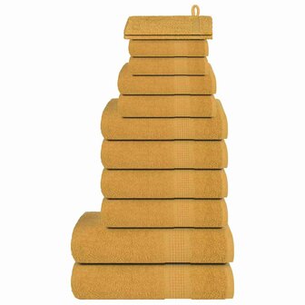 12-delige Handdoekenset FROGN 360 g/m&sup2; goud 1