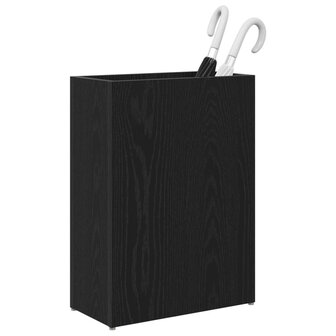 Paraplustandaard Zwart Eiken 40 x 20 x 55,5 cm Bewerkt hout 3