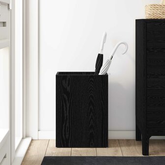 Paraplustandaard Zwart Eiken 40 x 20 x 55,5 cm Bewerkt hout 4