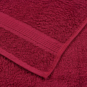 Washandjes FROGN 10 st 30x30 cm 360 g/m&sup2; bordeaux 6