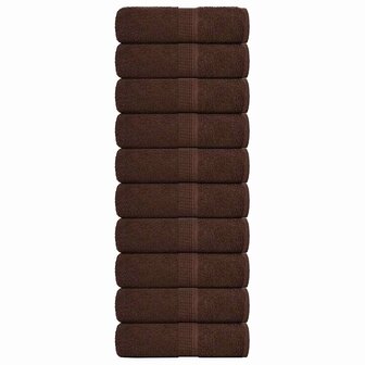 Washandjes FROGN 10 st 30x30 cm 360 g/m&sup2; bruin 1