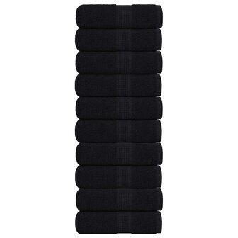 Washandjes FROGN 10 st 30x30 cm 360 g/m&sup2; zwart 1
