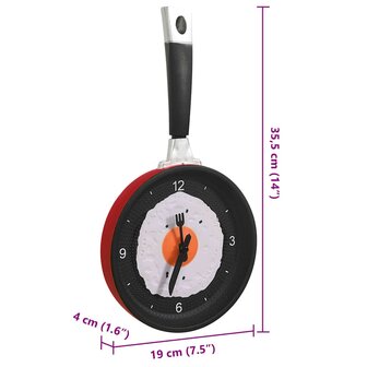 Wandklok ei-in-pan 18,8 cm 6