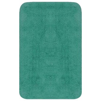 Badmattenset stof turquoise 3-delig 2