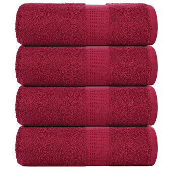 Gastendoekjes FROGN 4 st 30x50 cm 360 g/m&sup2; bordeaux 1