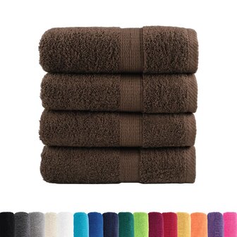 Gastendoekjes SOLUND 4 st 600 g/m&sup2; 30x50 cm bruin 2