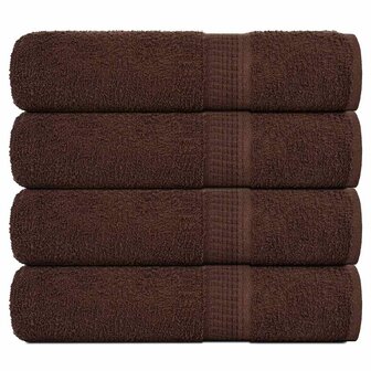 Handdoeken FROGN 4 st 50x100 cm 360 g/m&sup2; bruin 1