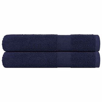 Handdoeken FROGN 2 st 100x200 cm 360 g/m&sup2; marineblauw 1