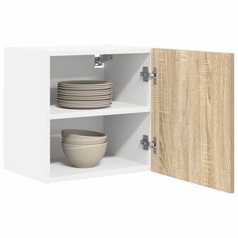 Hangkast Sonoma Eik en Wit 40 x 31 x 40 cm Bewerkt hout 3