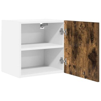 Hangkast Gerookte Eik en Wit 40 x 31 x 40 cm Bewerkt hout 5
