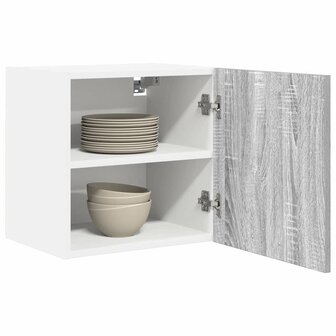 Hangkast Grijs Sonoma en Wit 40 x 31 x 40 cm Bewerkt hout 3