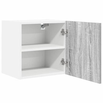 Hangkast Grijs Sonoma en Wit 40 x 31 x 40 cm Bewerkt hout 5