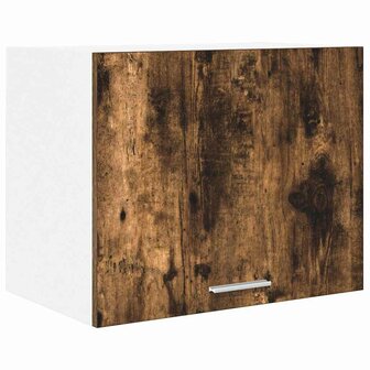 Hangkast Gerookte Eik en Wit 50 x 31 x 40 cm Bewerkt hout 2