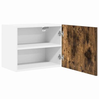 Hangkast Gerookte Eik en Wit 50 x 31 x 40 cm Bewerkt hout 5