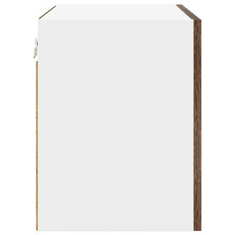 Hangkast Gerookte Eik en Wit 50 x 31 x 40 cm Bewerkt hout 7