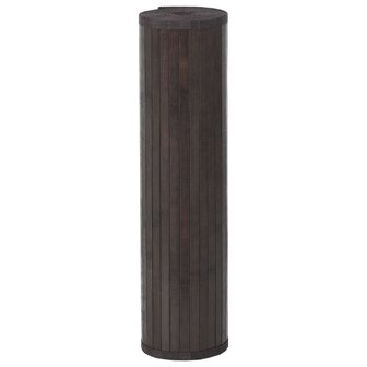 Vloerkleed rechthoekig 60x100 cm bamboe donkerbruin 3