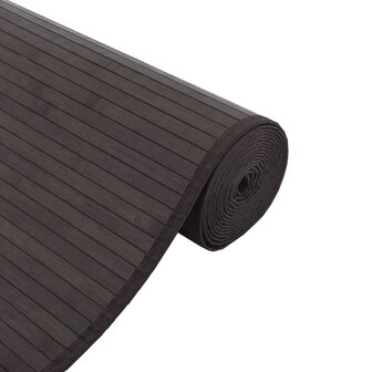Vloerkleed rechthoekig 60x100 cm bamboe donkerbruin 4