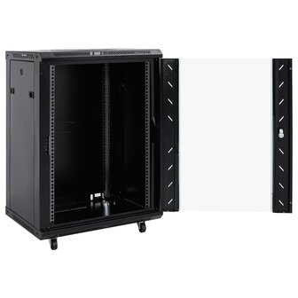 Netwerkkast met opslag Zwart 60 x 60 x 80 cm Staal 2