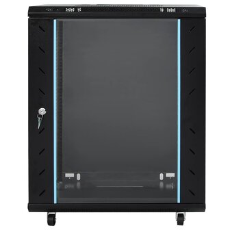 Netwerkkast met opslag Zwart 60 x 60 x 80 cm Staal 3
