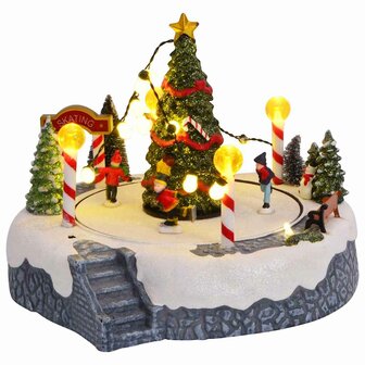 Kerstdorp Decoratie 22 x 21,5 x 17 cm Kunststof Meerkleurig 1