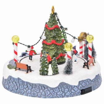 Kerstdorp Decoratie 22 x 21,5 x 17 cm Kunststof Meerkleurig 4