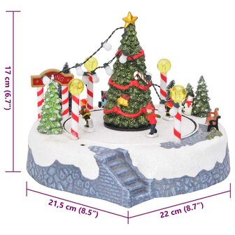 Kerstdorp Decoratie 22 x 21,5 x 17 cm Kunststof Meerkleurig 9