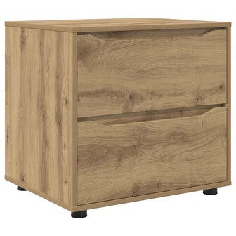 Opbergkast 60 x 48 x 57 cm Bewerkt hout Artisan Eiken 2