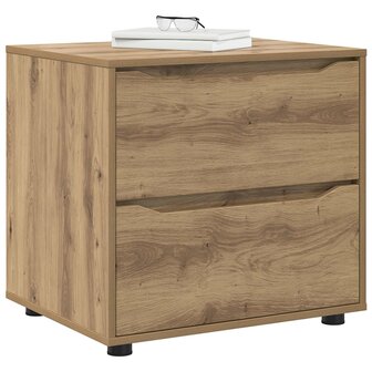 Opbergkast 60 x 48 x 57 cm Bewerkt hout Artisan Eiken 3
