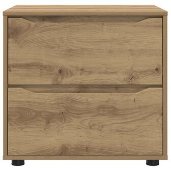 Opbergkast 60 x 48 x 57 cm Bewerkt hout Artisan Eiken 6