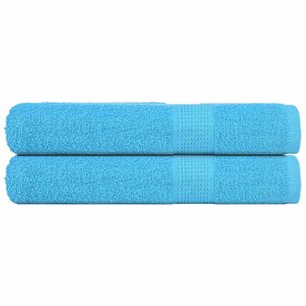 Handdoeken FROGN 2 st 100x200 cm 360 g/m&sup2; turquoise 1