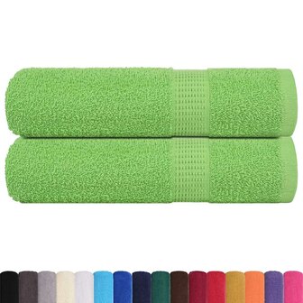 Badhanddoeken FROGN 2 st 100x150 cm 360 g/m&sup2; appelgroen 2