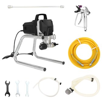 Airless Verfspuit 10 m spuitslang 220V 2L/min 227 bar Zwart 3