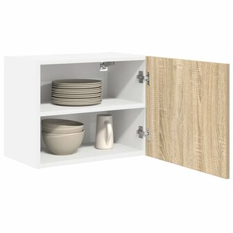 Hangkast Sonoma Eik en Wit 50 x 31 x 40 cm Bewerkt hout 3