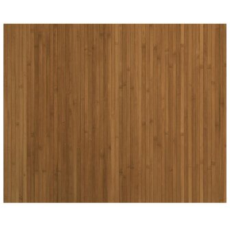 Vloerkleed rechthoekig 80x100 cm bamboe bruin 2